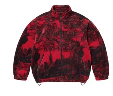 Supreme - New York Fleece Jacket - Large - Red - FW25