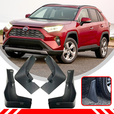 4pcs Black Mud Flaps Mudguard Fenders For Toyota RAV4 2019-2023 | eBay