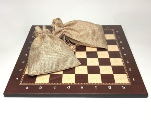 Gift Ideas 🎄 Handmade 36cm Wooden Staunton Chess Set Carved Chess Board🎁