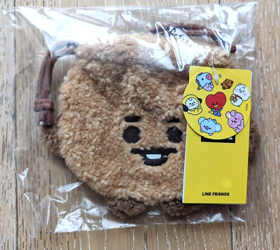 [Line friends] Authentic BT21 Fluffy Shooky drawstring bag (UK seller)