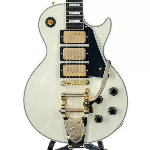 Gibson MurphyLab 1957 Les Paul Custom Reissue 3Polaris White LightAged S/N 74789
