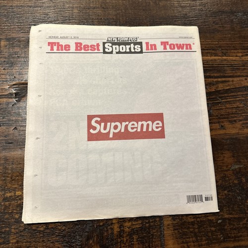 FW18 Supreme Box Logo x New York Post Zeitung NYC exklusiv - Bild 2 von 2