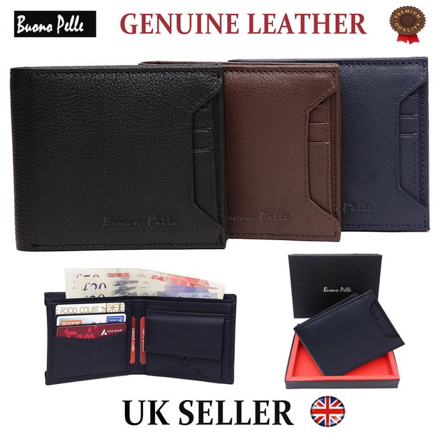 Mens Designer Leather Wallet Buono Pelle High Quality Credit Card Coin Holder Mens Designer Leather Wallet Buono Pelle High Quality Credit Card Coin Holder