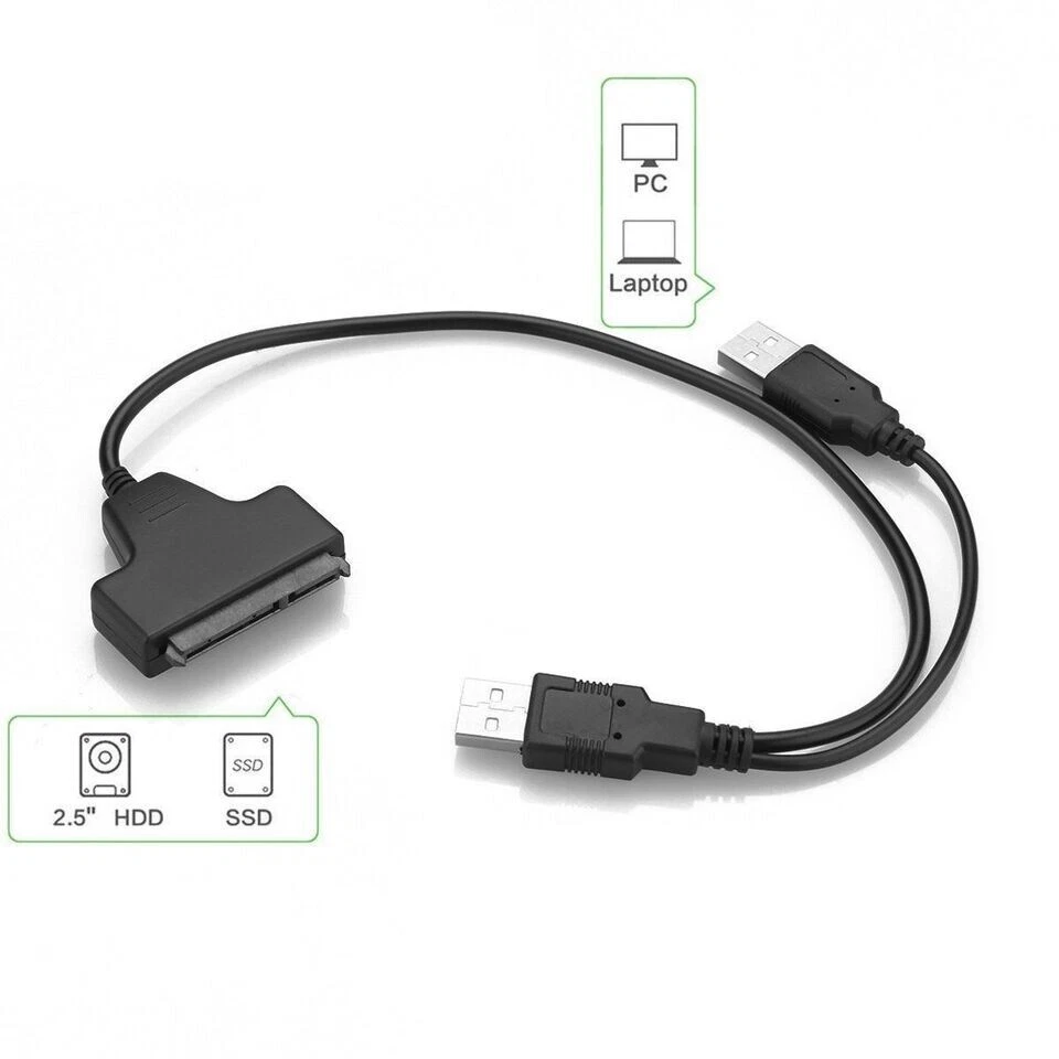 USB to SATA Laptop Hard Drive SSD Data Recovery Tool / adapter, Clone Hard Drive - Image 4 of 4