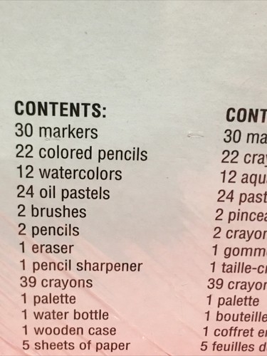Creatology Art Set 141 Pieces With Wood Storage Case Ages 6+ NEW - Picture 5 of 5