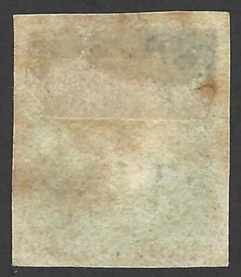 UK Penny Black Stamp 1840 SC #1 Plate 1-B Red Maltese Cross