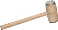 Kotarbau® Holz-Fleischklopfer Fleischhammer Doppelseitiger Schnitzelklopfer