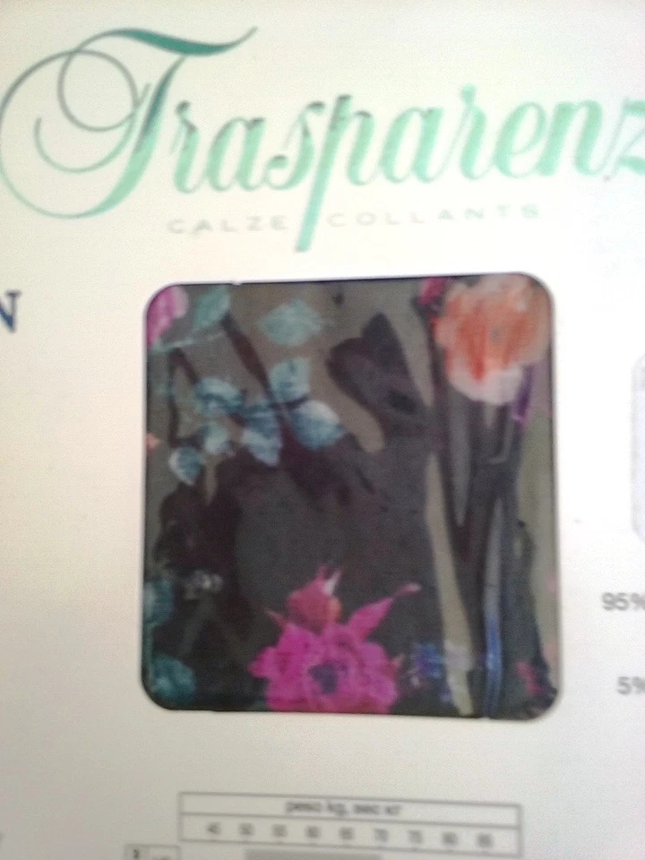 Leggings Trasparenze Jardín Floral Encaje 100 Den Negro Lycra Talla S/M Foto 4 de 4