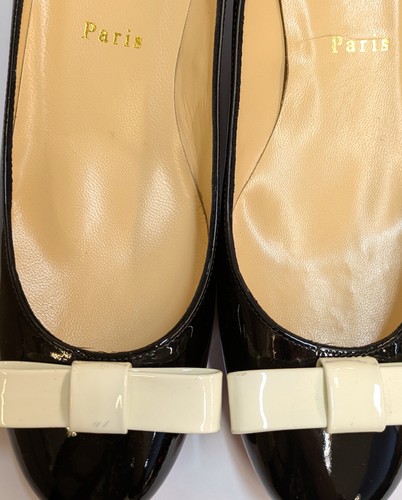 RRP€800 CHRISTIAN LOUBOUTIN Leather Opera Shoes US6.5 UK3.5 EU36.5 Made in Italy - Imagen 11 de 11