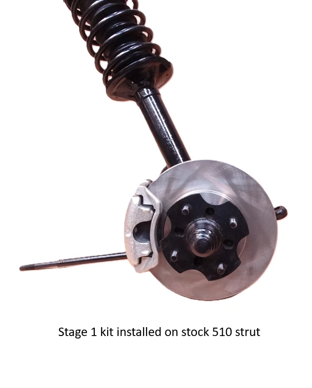 Kit completo de freno delantero Datsun 510 68-73 pinza rotor actualización NUEVO 650-464 Foto 2 de 4