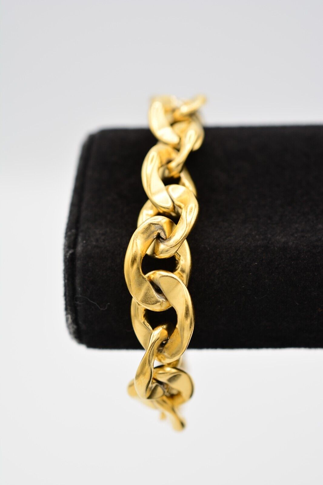 Givenchy Vintage Chain Bracelet Brushed Gold Chun… - image 1