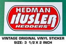 HEDMAN HUSLER HEDDERS HEADERS - VINTAGE ORIGINAL VINYL DECAL STICKER - RACING