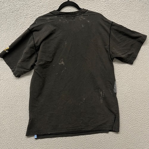 Raw Blue ABR Mens L Black Dj Hip Hop Y2K Skater Baggy Streetwear 2000 Vintage - Picture 13 of 15