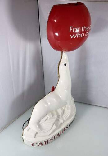 Vintage Carstairs White Seal Whiskey 23" beleuchteter Laden Display Statue mit Rührer - Bild 15 von 18