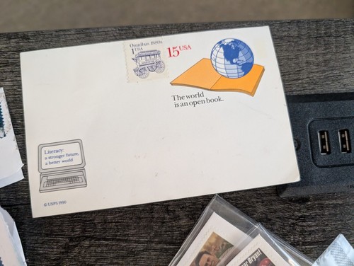 LOT Vintage Envelope Postcard Postage Stamps 1991 Rose Bowl 1978 1981 1988 1990 - Picture 4 of 11