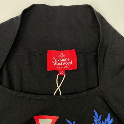 Vivienne Westwood Red Label 16-12-322014 Black Printed Design T  