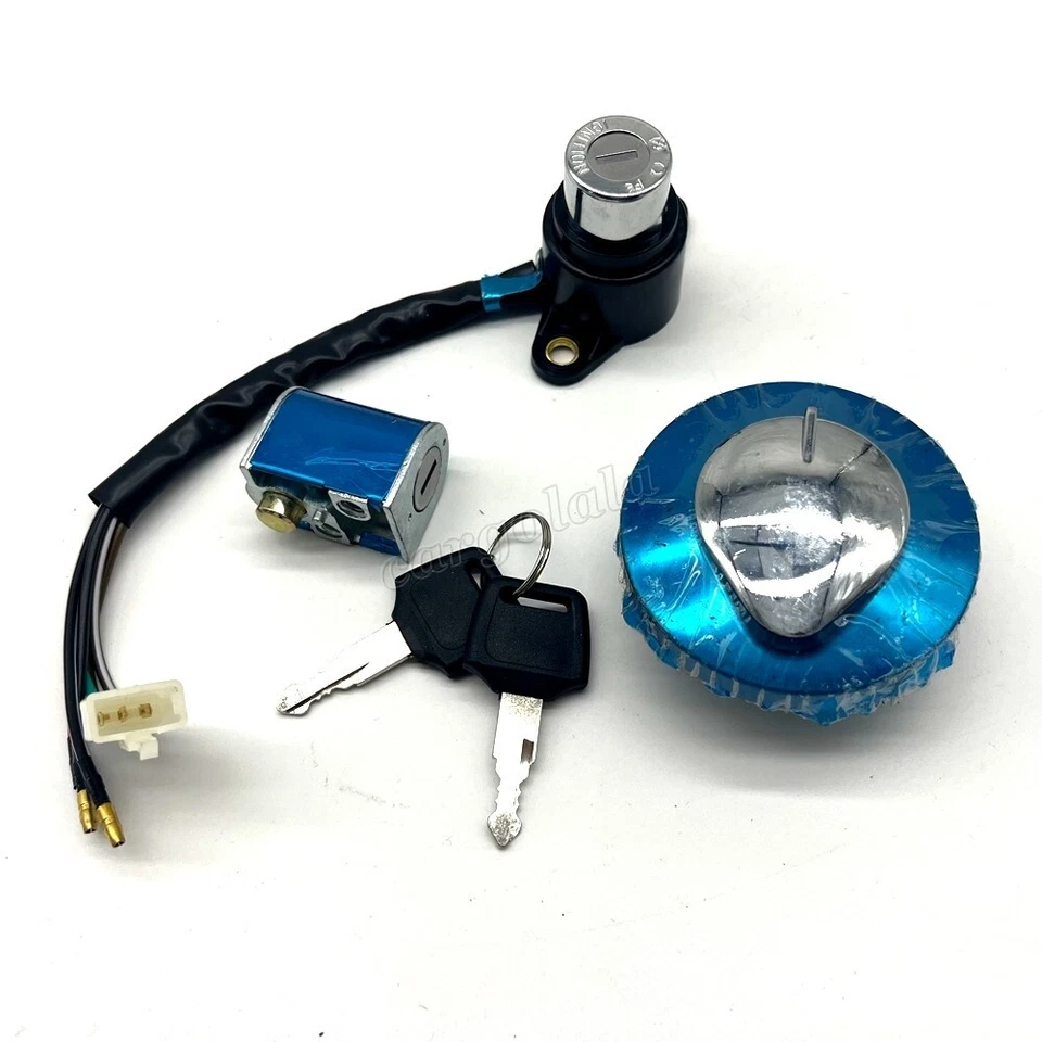 Fit For Honda Magna 700/750 1984-2003 Ignition Switch Fuel Gas Cap Seat Lock Set - Image 2 of 4