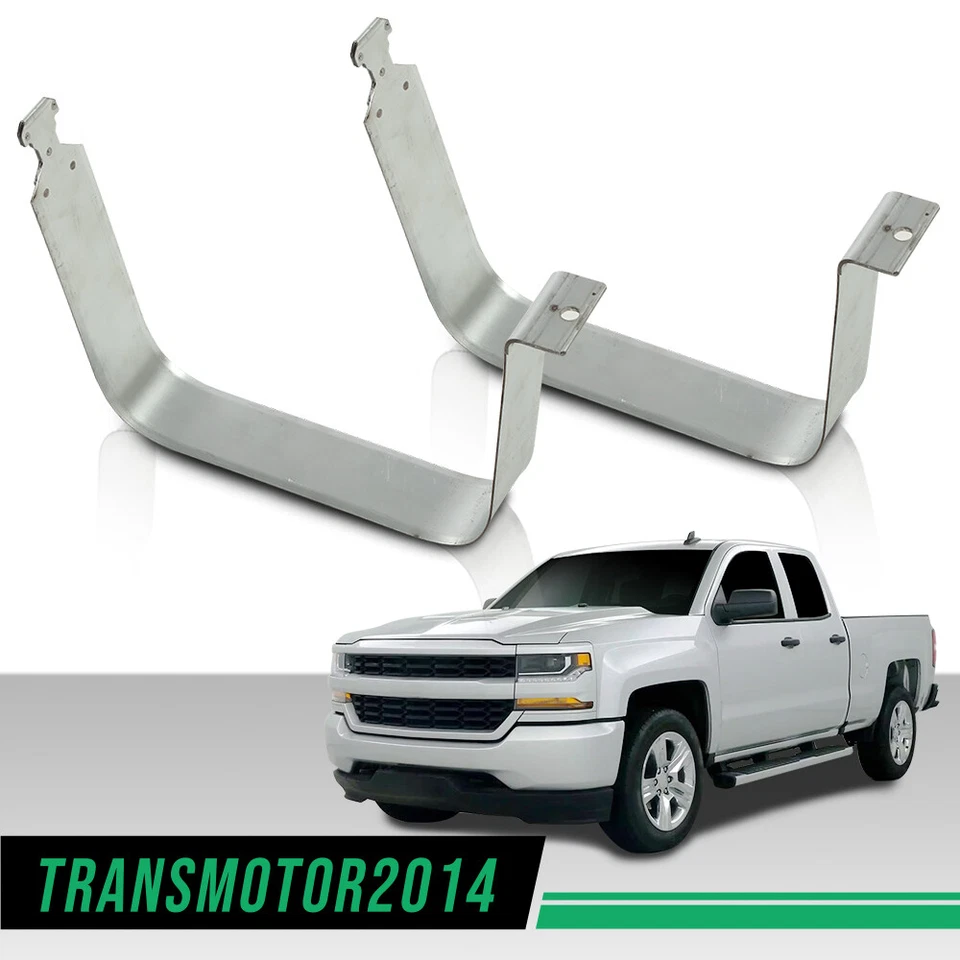 Par de correas para tanque de combustible aptas para 99-19 Chevy Silverado GMC Sierra 1500 2500 3500 Foto 3 de 4