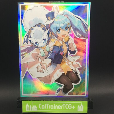 x1 Hatsune Miku & Alolan Vulpix Sleeve Pokemon Center Japan