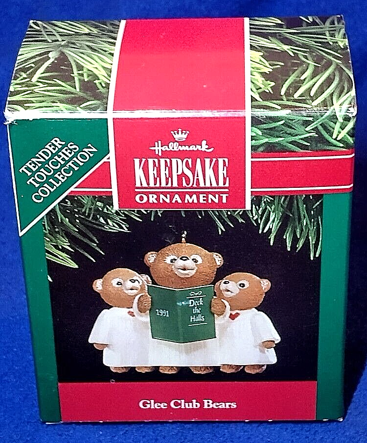 Hallmark 1991 Glee Club Bears Keepsake Ornament Tender Touches