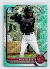 2022 Bowman Chrome Alvin Guzman BCP-18 Aqua Mojo Refractor 99/225 Diamondbacks