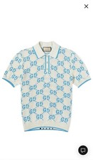 Gucci GG  Pattern knit Cotton Piquet Polo Brand New Rare Sold Out Size Medium ✅