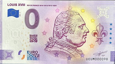 0 EURO Note Louis XVIII King Of France 2021 Small Numbers 51