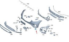 Mercedes-Benz GLC X254 Abdeckung Stoßstange vorne A25488515019999 NEU ORIGINAL