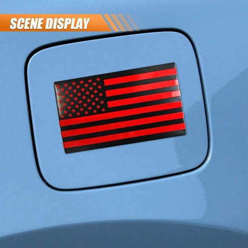 2PCS Metal USA Flag Sticker American Car Truck Decal Emblem RED - Bild 23 von 25
