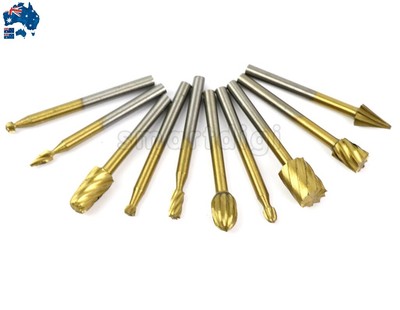 rotary 10x tungsten grinder dremel burr carbide drill cutting tool bit steel