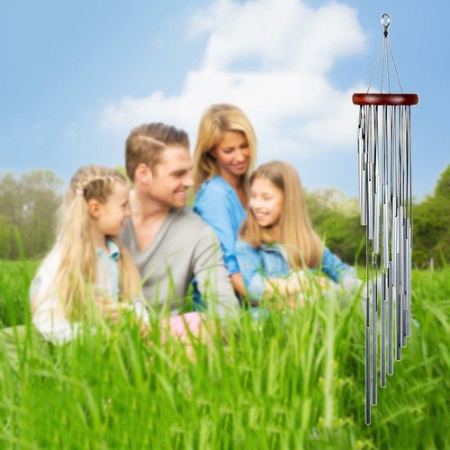 Large 36in 18 Tubes Windchime Chapel Bells Wind Chimes Door Hanging Home Decor - Picture 11 of 19