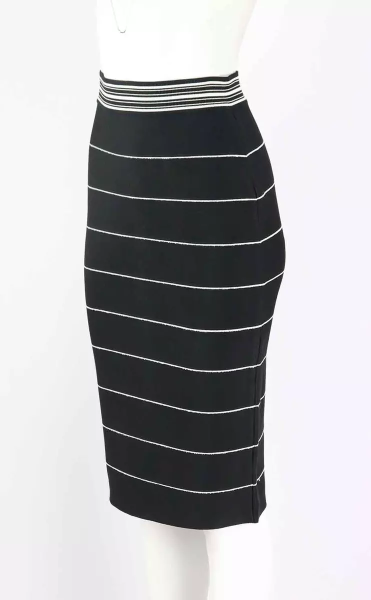 Striped top bandage skirt