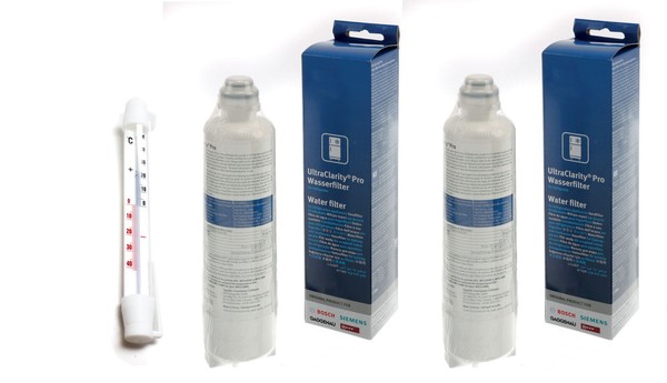 2X KüHlschrank Wasserfilter Side By Side Bosch Siemens Neff 11032518 + Thermo...-image