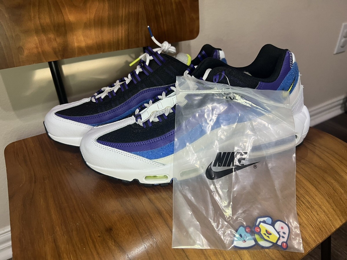 NIKE AIR MAX 95 Kaomoji EMOJI PACK DD9600-100 WHITE BLUE