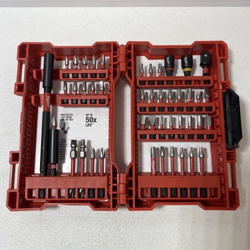 Milwaukee Schraubendreher-Bitset SHOCKWAVE Schlagkraft legierter Stahl (45 Stück)