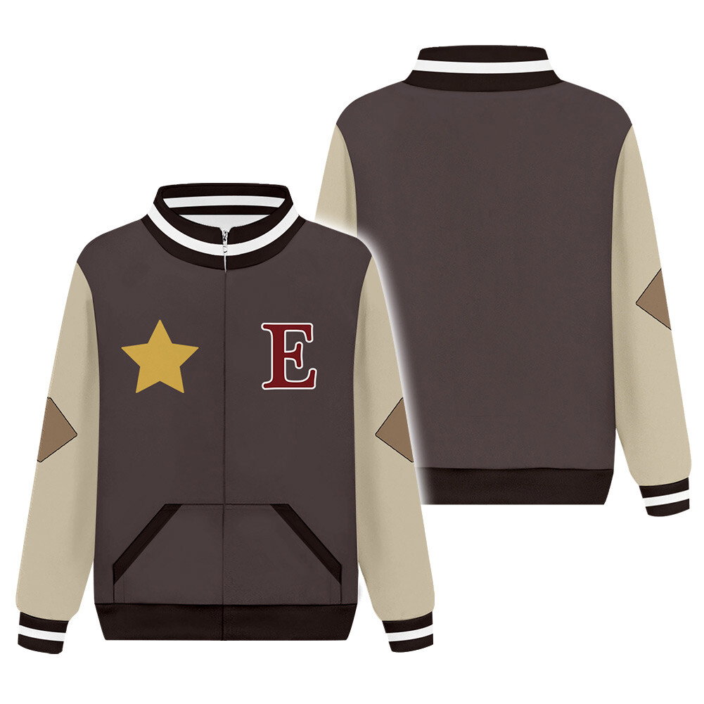 The Owl House Gus Cosplay Sudadera con Capucha Unisex Informal Cremallera Chaqueta Abrigo