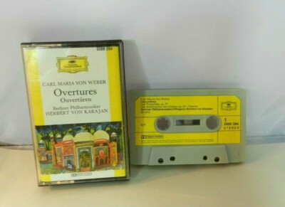 Carl Maria Von Weber OVERTURES Cassette Tape 1973 West Germany