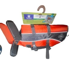 Top Paw Orange Life Jacket Size Large: Dogs 55-85 lbs New