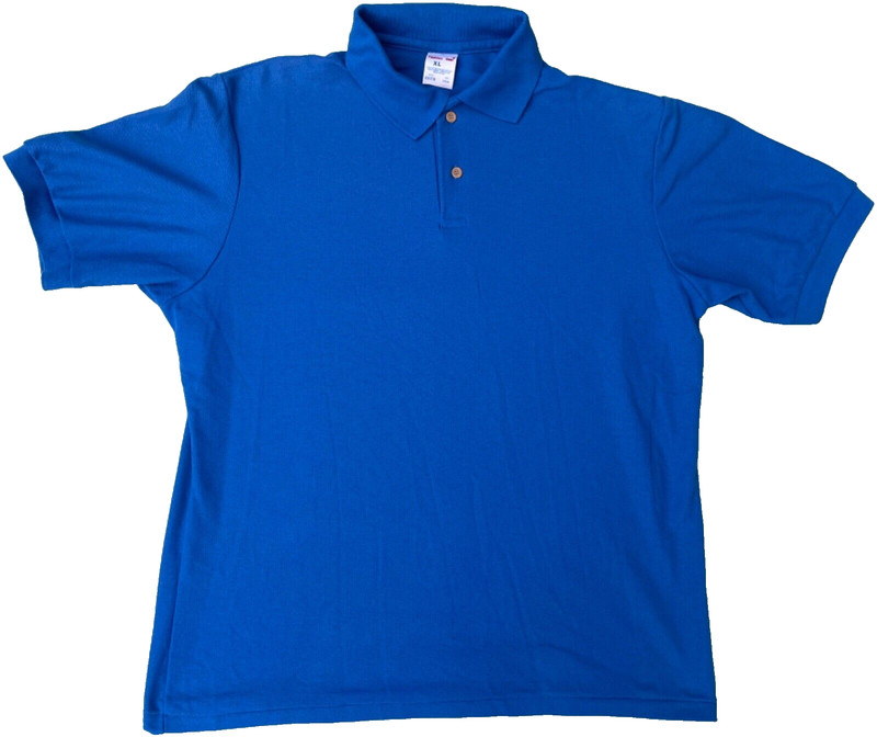 BLUE POLO SHIRT - Size XL - Work Shirt - Logo on Sleeve #2