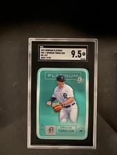 2021 Bowman Platinum Die Cut Aqua Spencer Torkelson 11/25 #PDC-1 SCG Graded 9.5