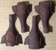 Set Of Four Antique Cast Iron Stove Legs INV-JDJ41