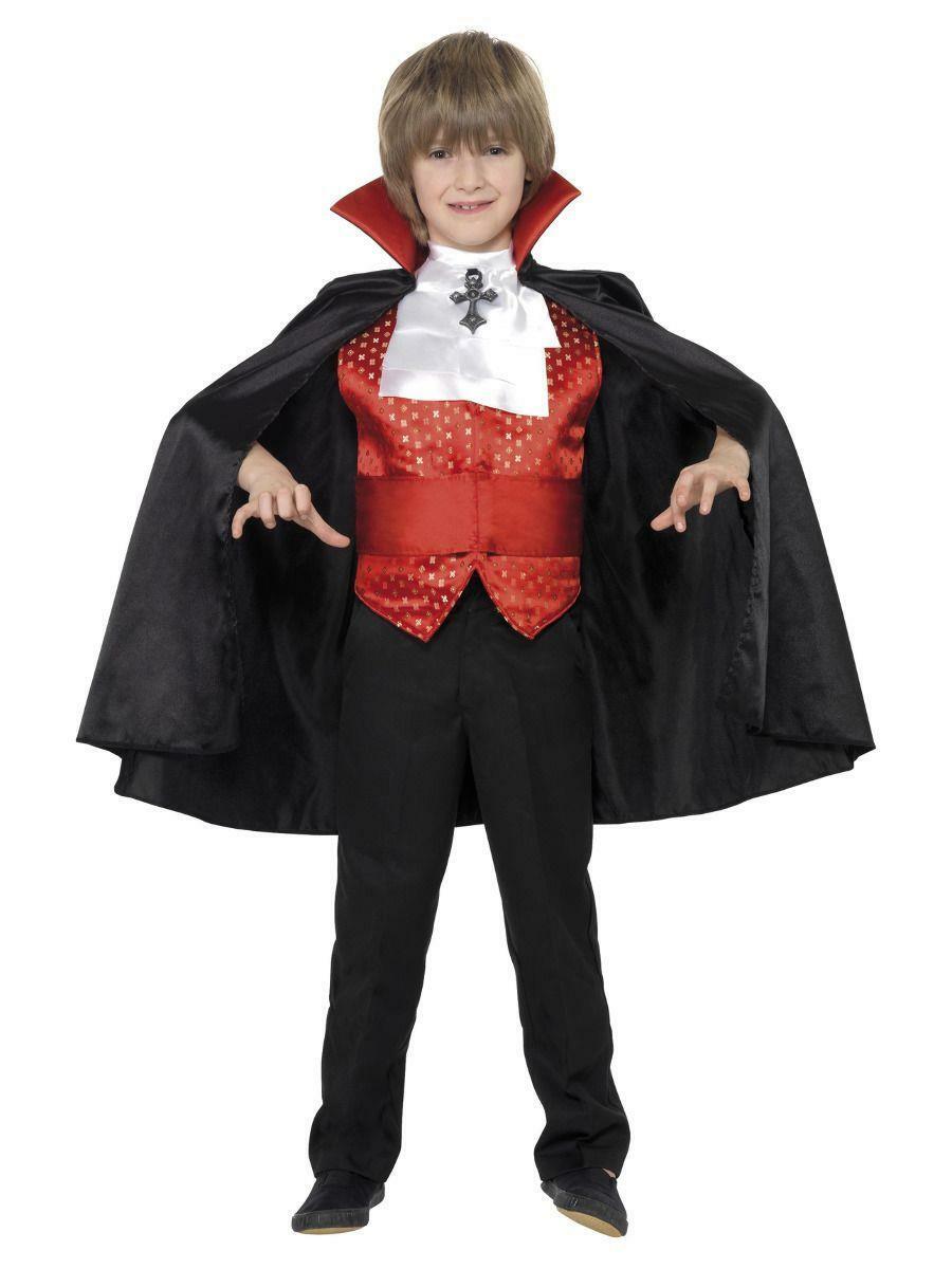 Costume D'Halloween Effrayant Pour Garçon - Déguisement Vampire Complet (veste + Pantalon) - Taille 4 à 12 Ans