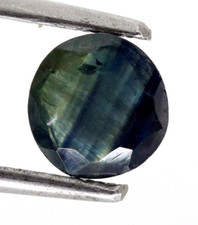 0.65 CT Arrangement Pierre Naturel Bio-Color Saphir Ample Coupe Ronde Précieuse