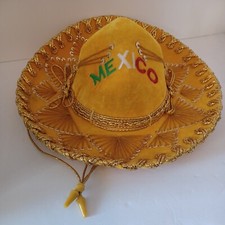 Salazar Sombrerito Mariachi Hat Yellow Mini Sombrero Mexico Fiesta Cinco DeMayo