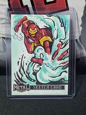 2024 Marvel Avengers Metal Universe SKETCH CARD Iron Man 1/1 - Sam Filstrup 🔥