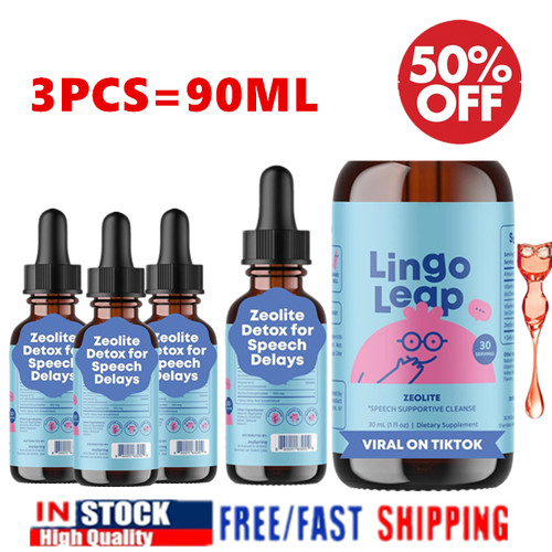 3PCS Lingo Sprung Tropfen für Kinder Sprachtherapie Detox für Sppech NEU