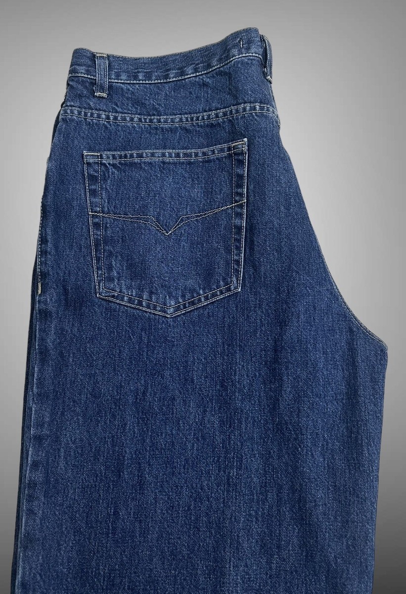 【関税＆送料込み】Versace Tailored Blue Cotton Jeans 90_E76HAB561-