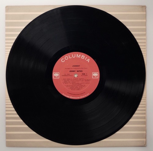 1963 Johnny Mathis Johnny Columbia lp 33 vinyl record CL 2044 - Picture 7 of 9