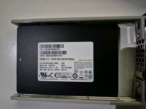 Lot of 58x Samsung Pm863 1.92TB ssd 2,5" enterprise - Afbeelding 2 van 7