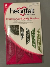 NEW HEARTFELT CREATIONS HCD2-7190 FRAME A CARD LEAFY BORDERS - CRAFT DIES